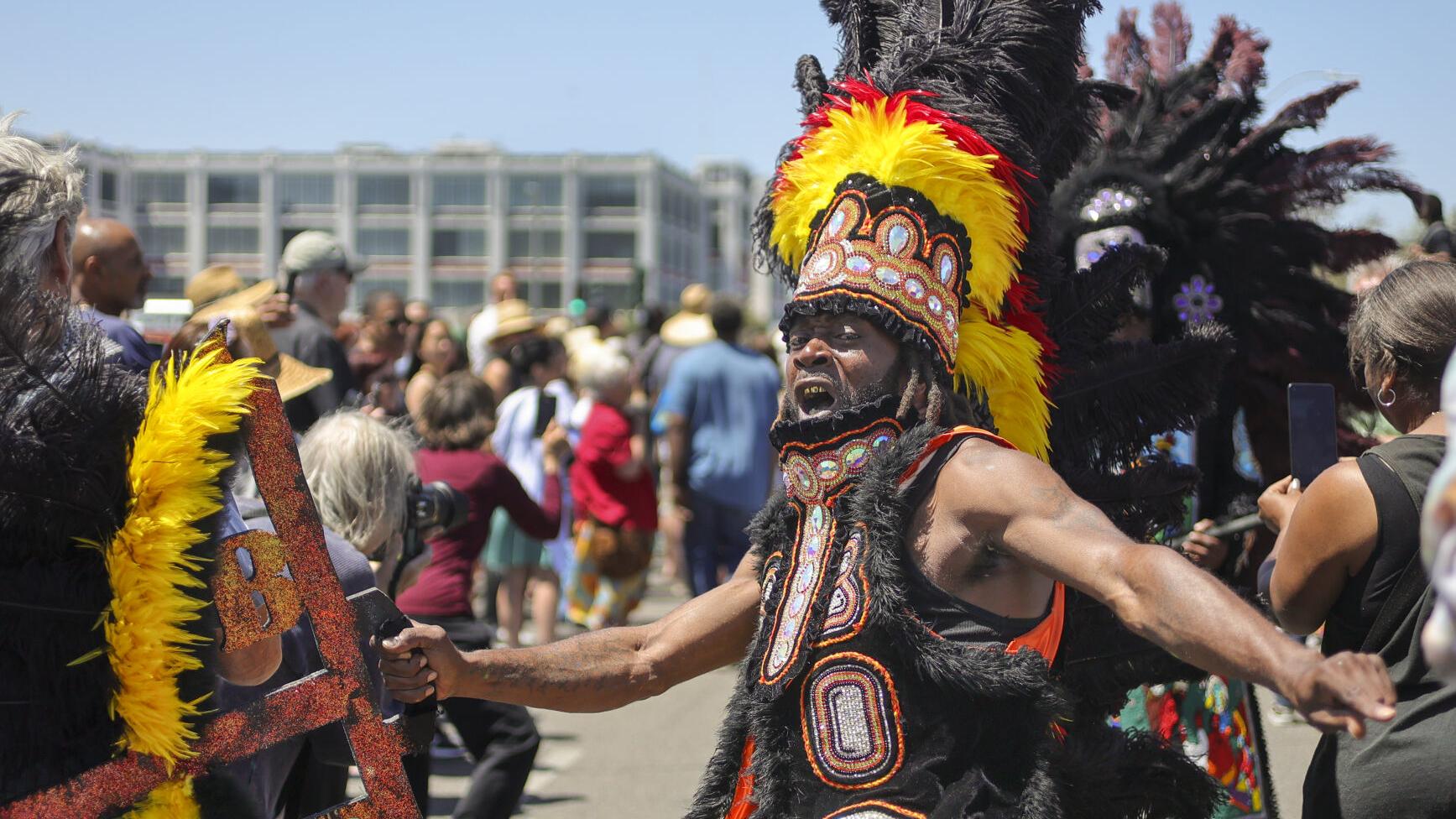 Downtown Mardi Gras Indian Super Sunday parade hits streets: ‘We strut, no matter what!’